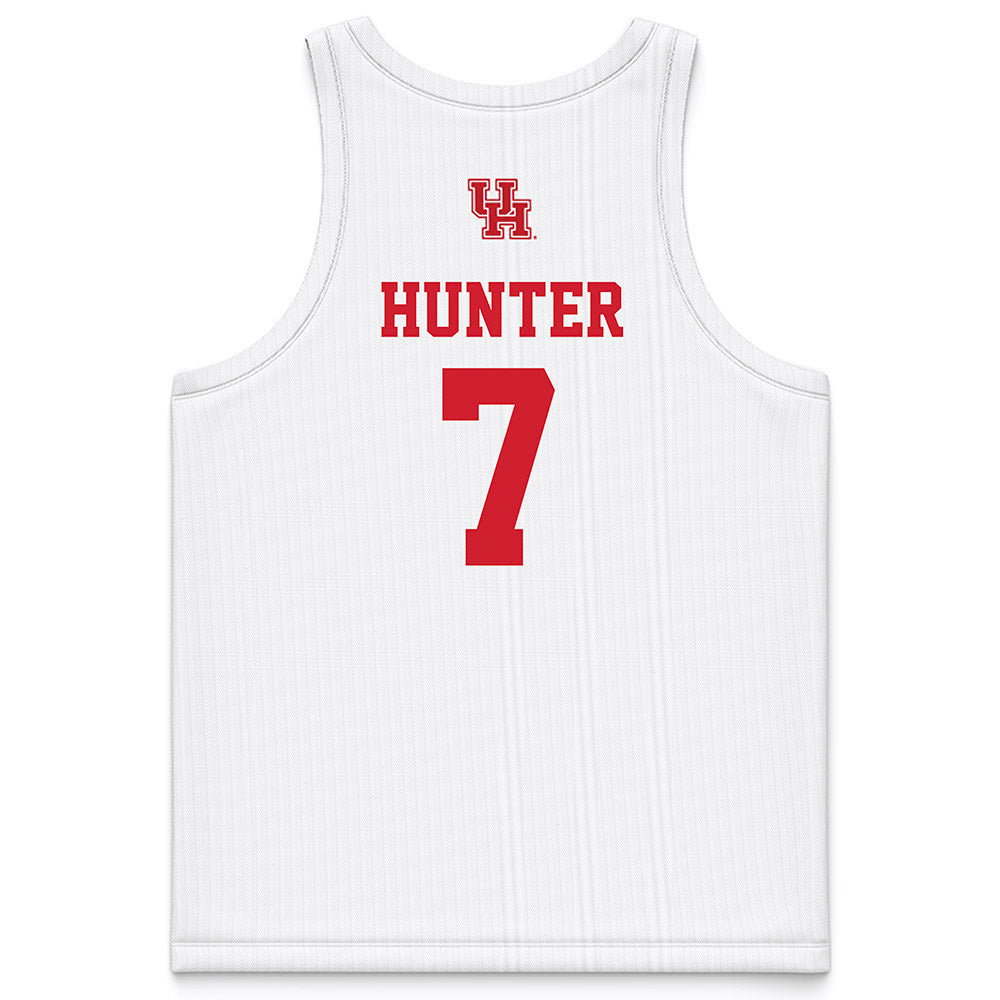 Houston - NCAA Women's Basketball : Kyndall Hunter - White Basketball Jersey-1