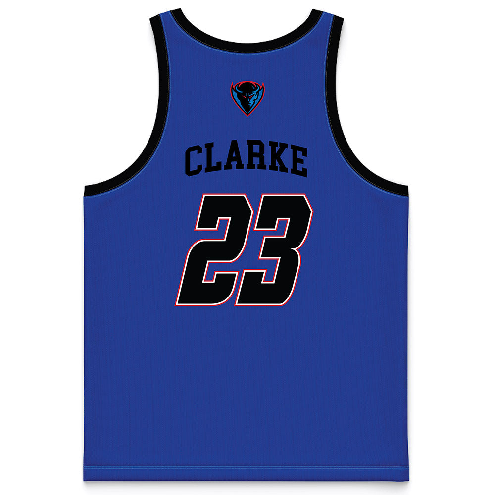 DePaul - NCAA Women's Basketball : Kate Clarke - Purple Basketball Jersey-1