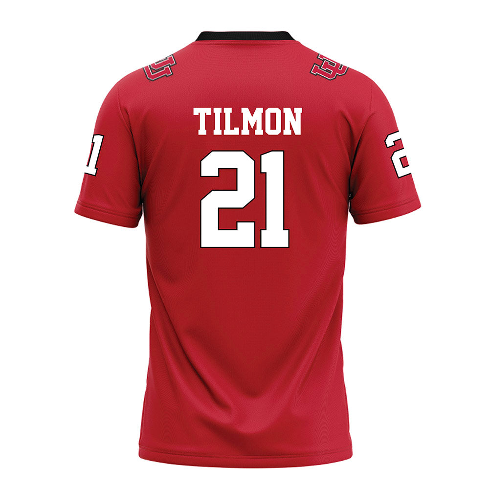 Utah - NCAA Football : Nathan Tilmon - Red Football Jersey-1