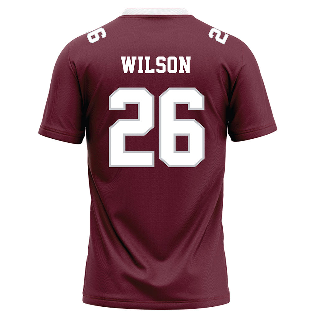 Mississippi State - NCAA Football : Kolin Wilson - Maroon Football Jersey-1
