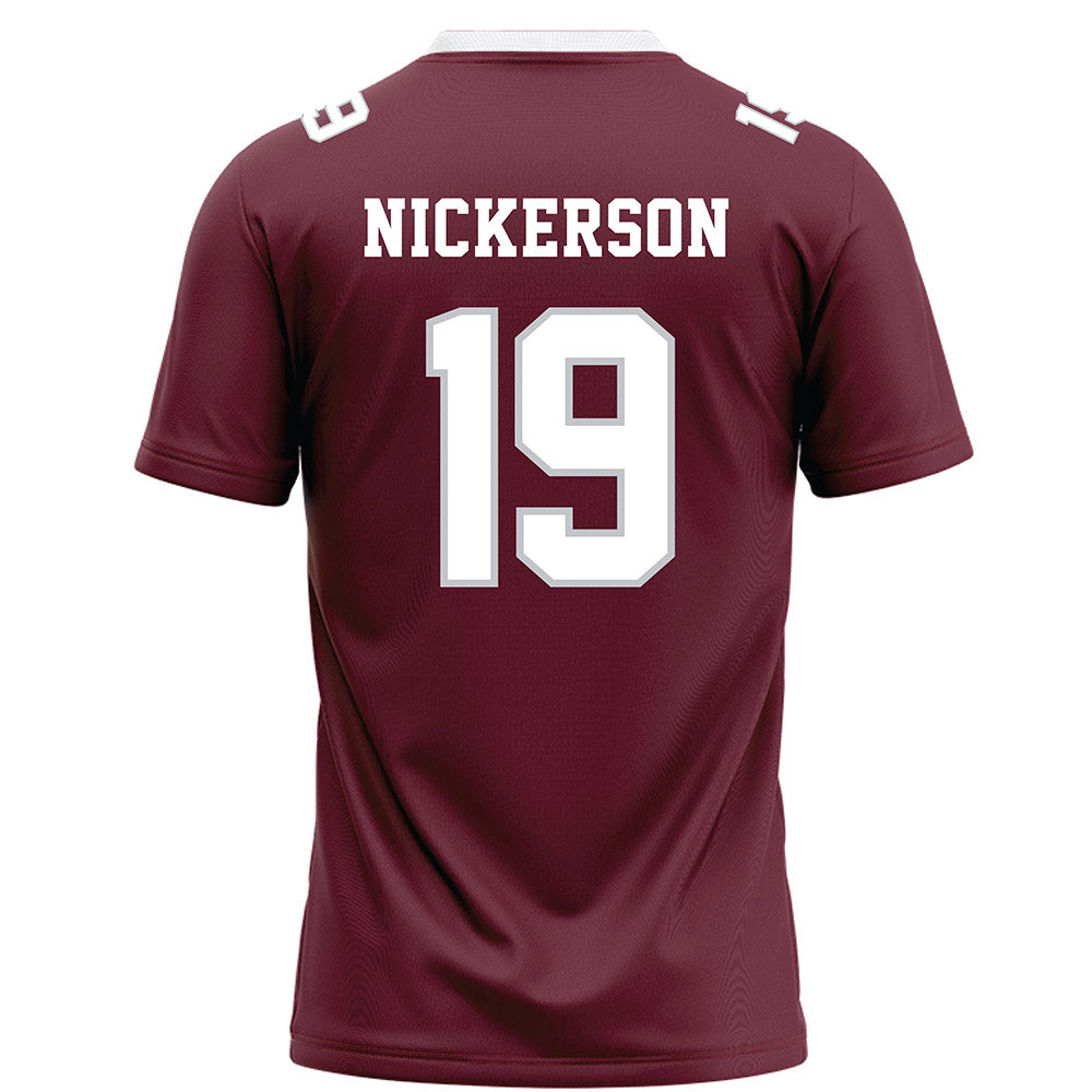 Mississippi State - NCAA Football : Micah Nickerson - Maroon Football Jersey-1