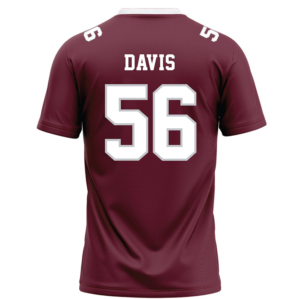 Mississippi State - NCAA Football : Wesley Davis - Maroon Football Jersey-1