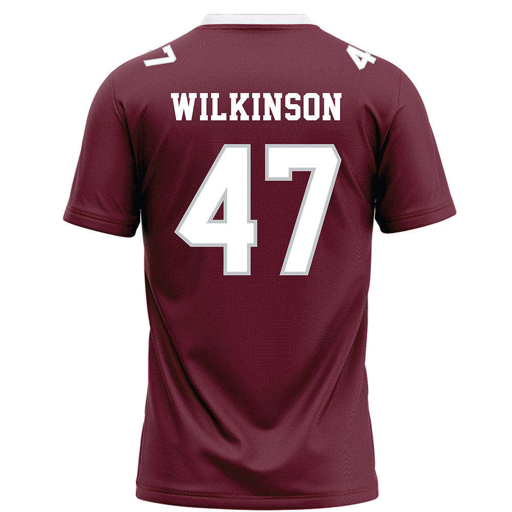Mississippi State - NCAA Football : William Wilkinson - Maroon Football Jersey-1
