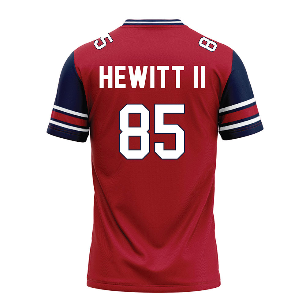Liberty - NCAA Football : Connie Hewitt II - Red Football Jersey-1