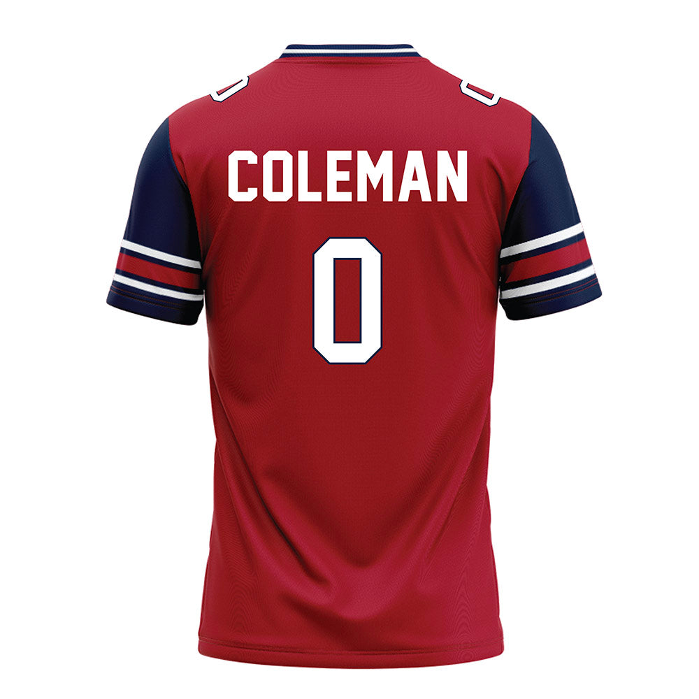 Liberty - NCAA Football : Jaylon Coleman - Red Football Jersey-1