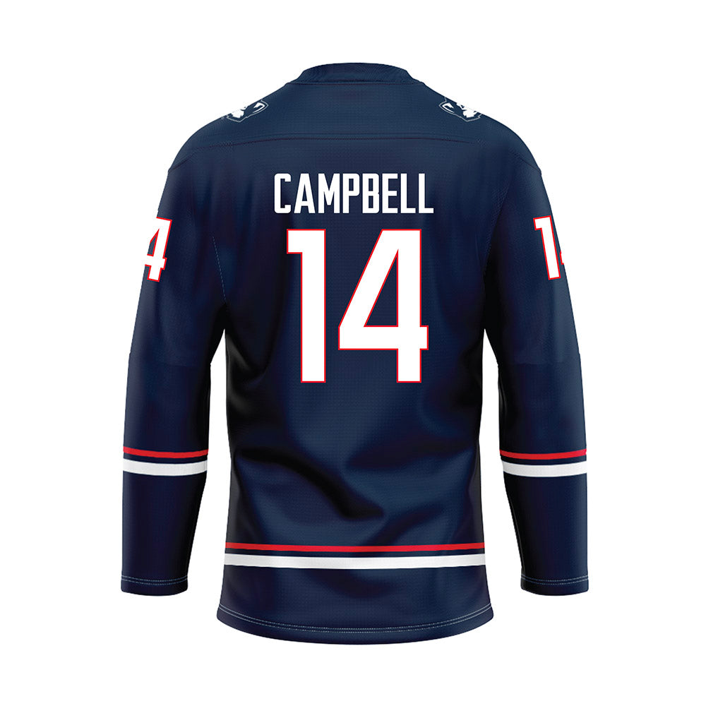 UConn - NCAA Women's Ice Hockey : Brooke Campbell - Navy Hockey Jersey