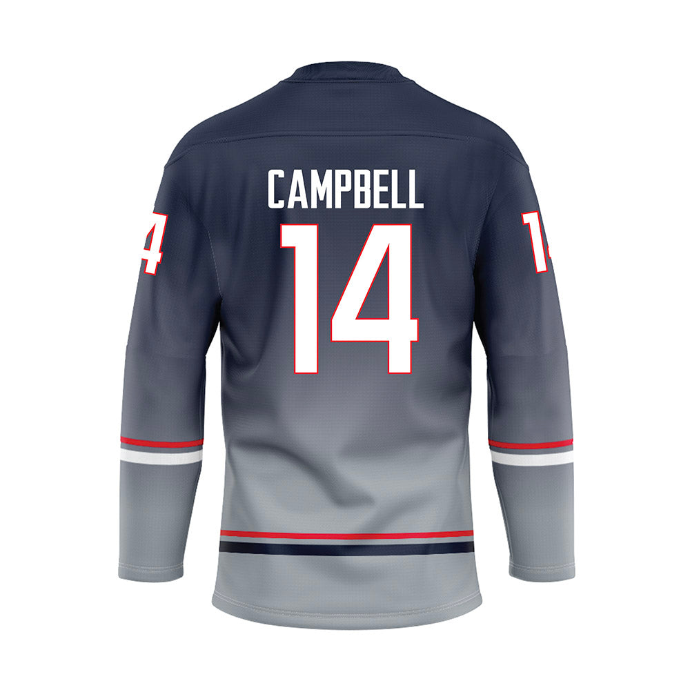 UConn - NCAA Women's Ice Hockey : Brooke Campbell - Grey Hockey Jersey