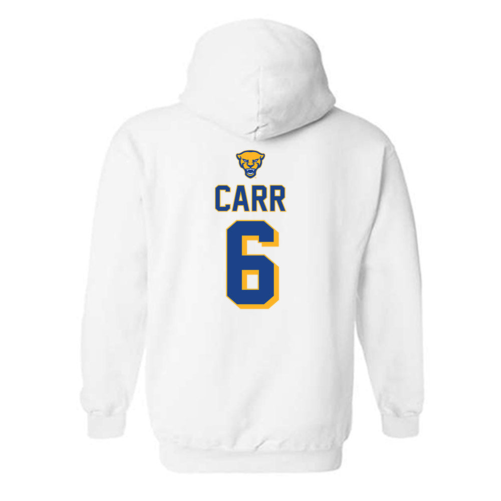 Pittsburgh - NCAA Women's Lacrosse : Aidan Carr - Sports Shersey Hooded Sweatshirt-1