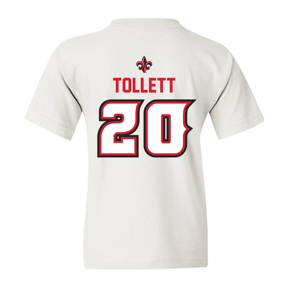 Louisiana - NCAA Baseball : JR Tollett - Sports Shersey Youth T-Shirt-1