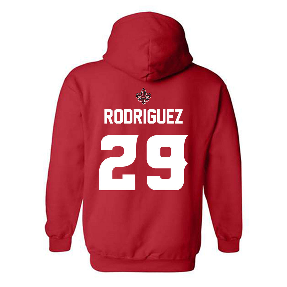 Louisiana - NCAA Baseball : Blaze Rodriguez - Generic Shersey Hooded Sweatshirt-1