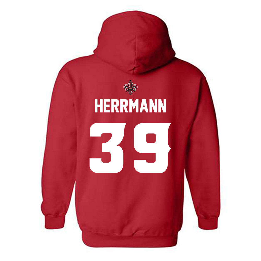 Louisiana - NCAA Baseball : Andrew Herrmann - Hooded Sweatshirt Sports Shersey