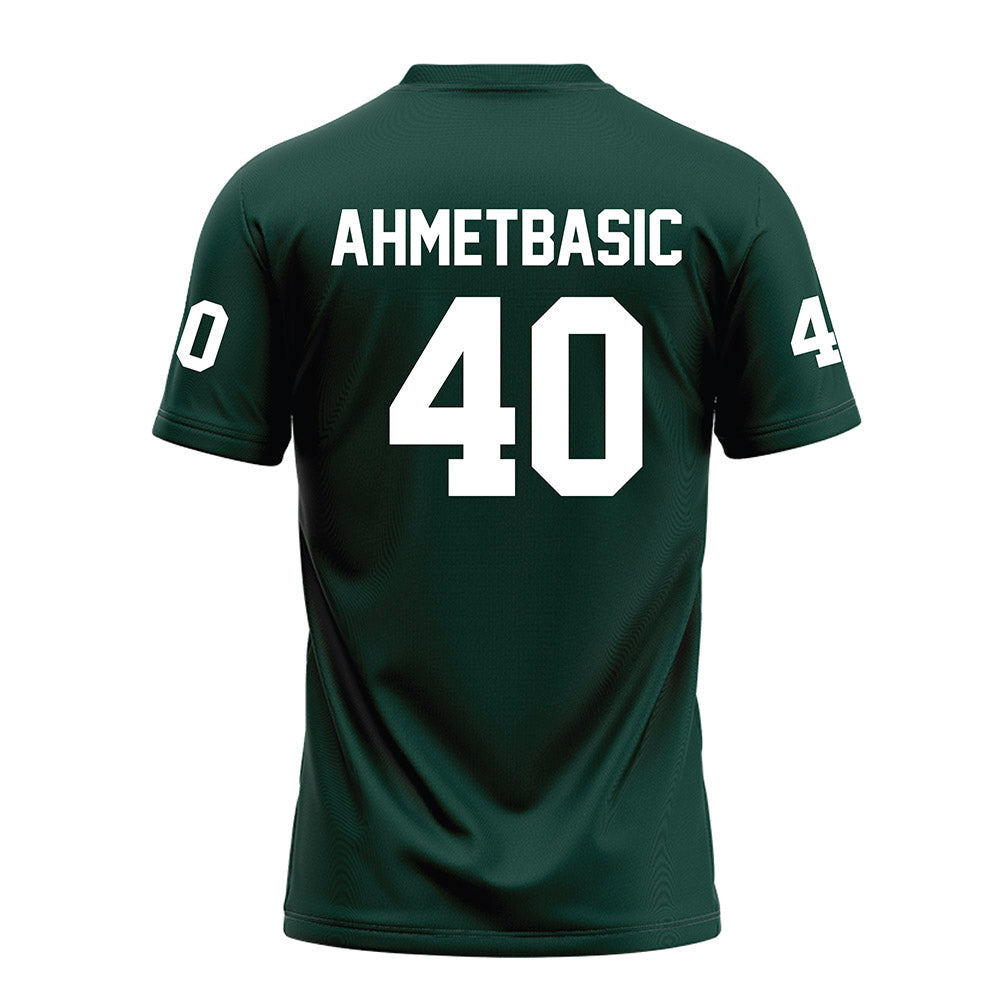 Michigan State - NCAA Football : Tarik Ahmetbasic - Green Football Jersey