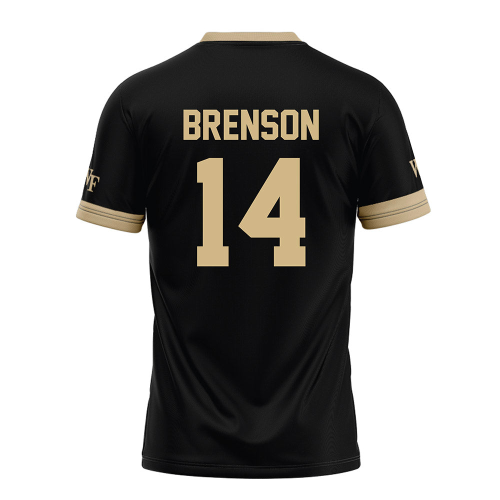 Wake Forest - NCAA Football : Chevalier Brenson - Black Football Jersey-1