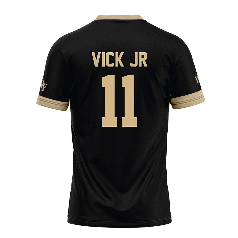 Wake Forest - NCAA Football : RJ Vick Jr - Black Football Jersey-1