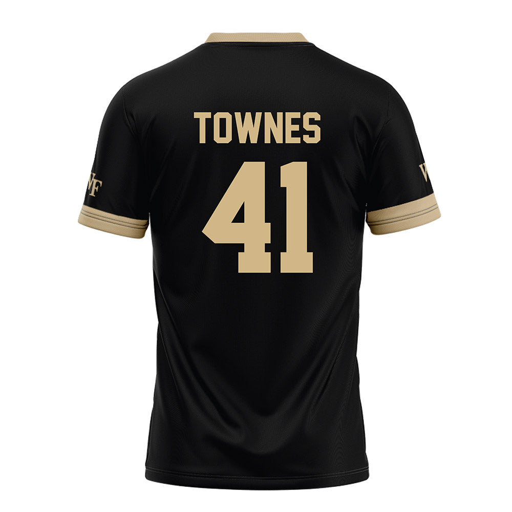 Wake Forest - NCAA Football : Kalil Townes - Black Football Jersey-1