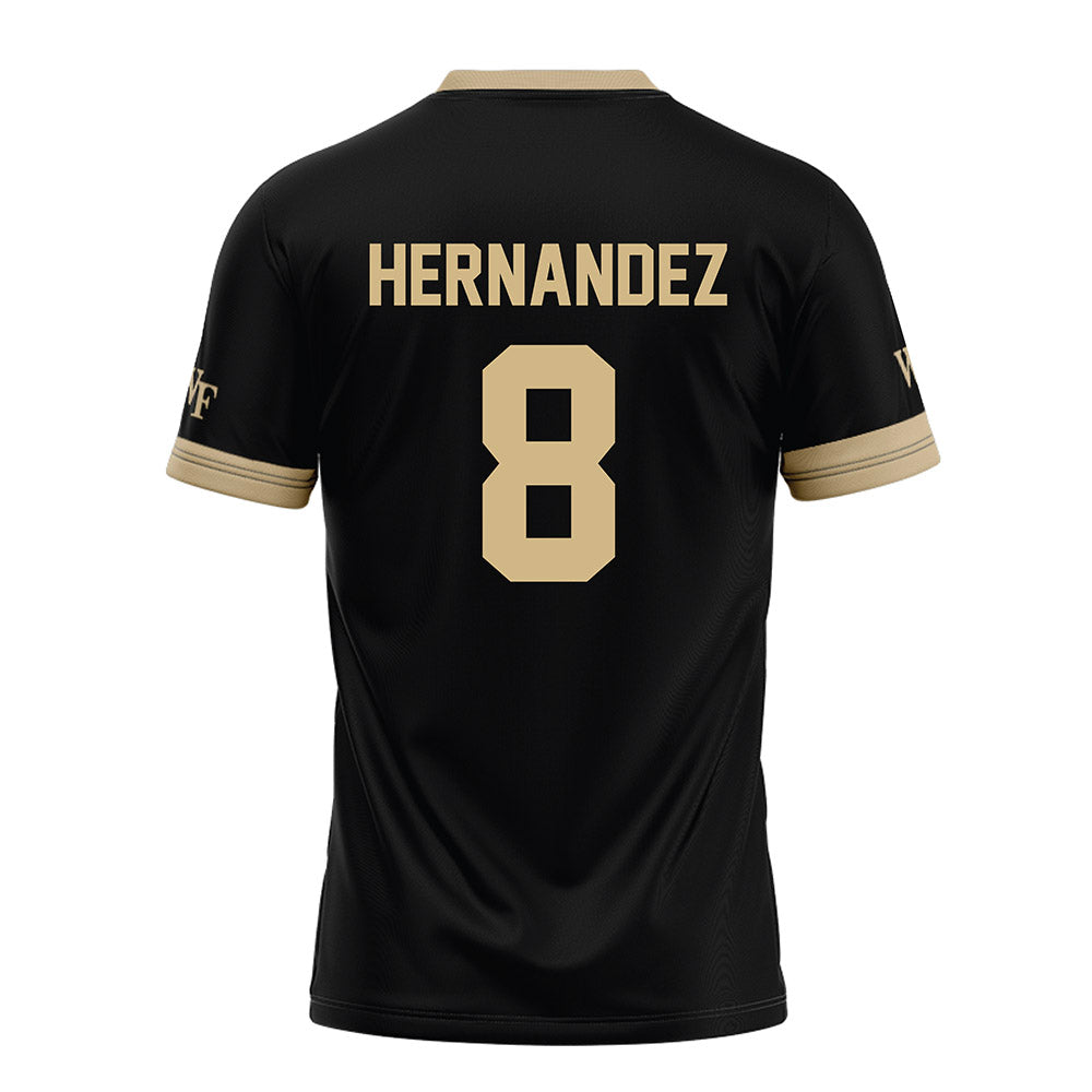 Wake Forest - NCAA Football : Carlos Hernandez - Black Football Jersey-1