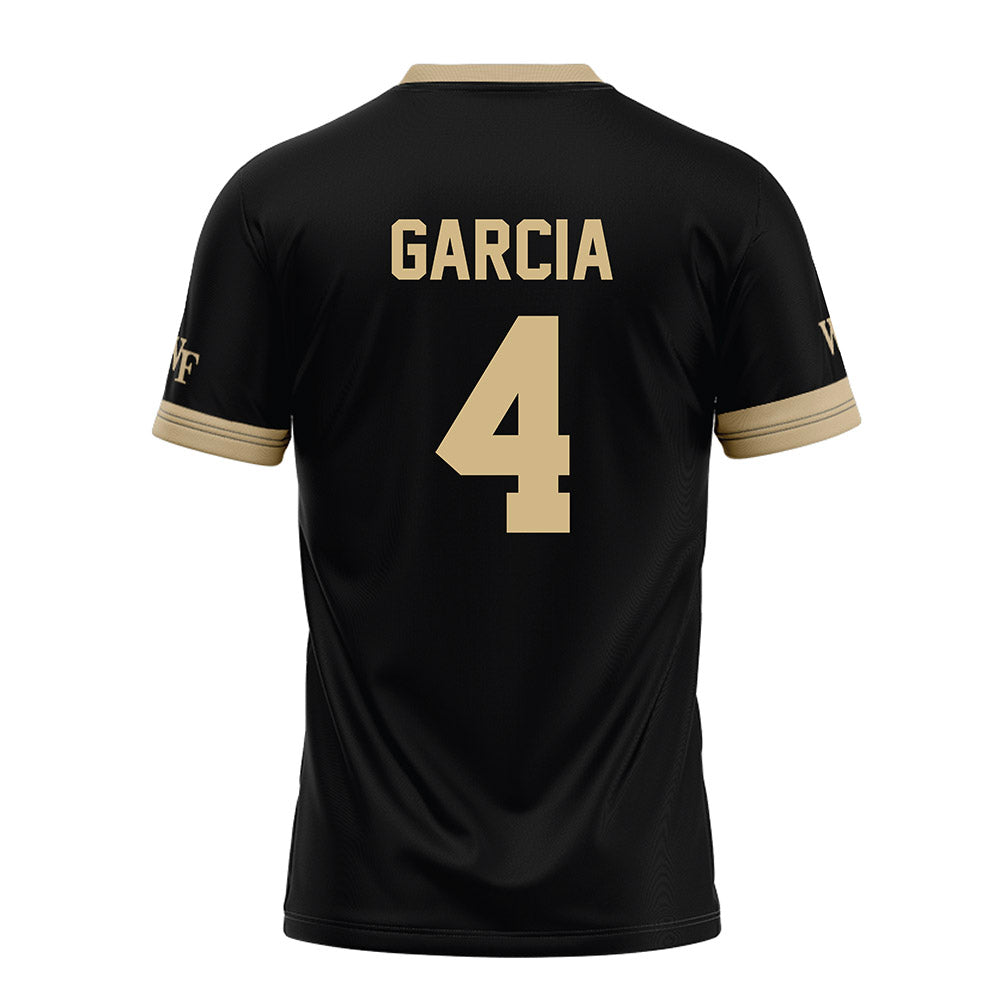 Wake Forest - NCAA Football : Sascha Garcia - Black Football Jersey-1
