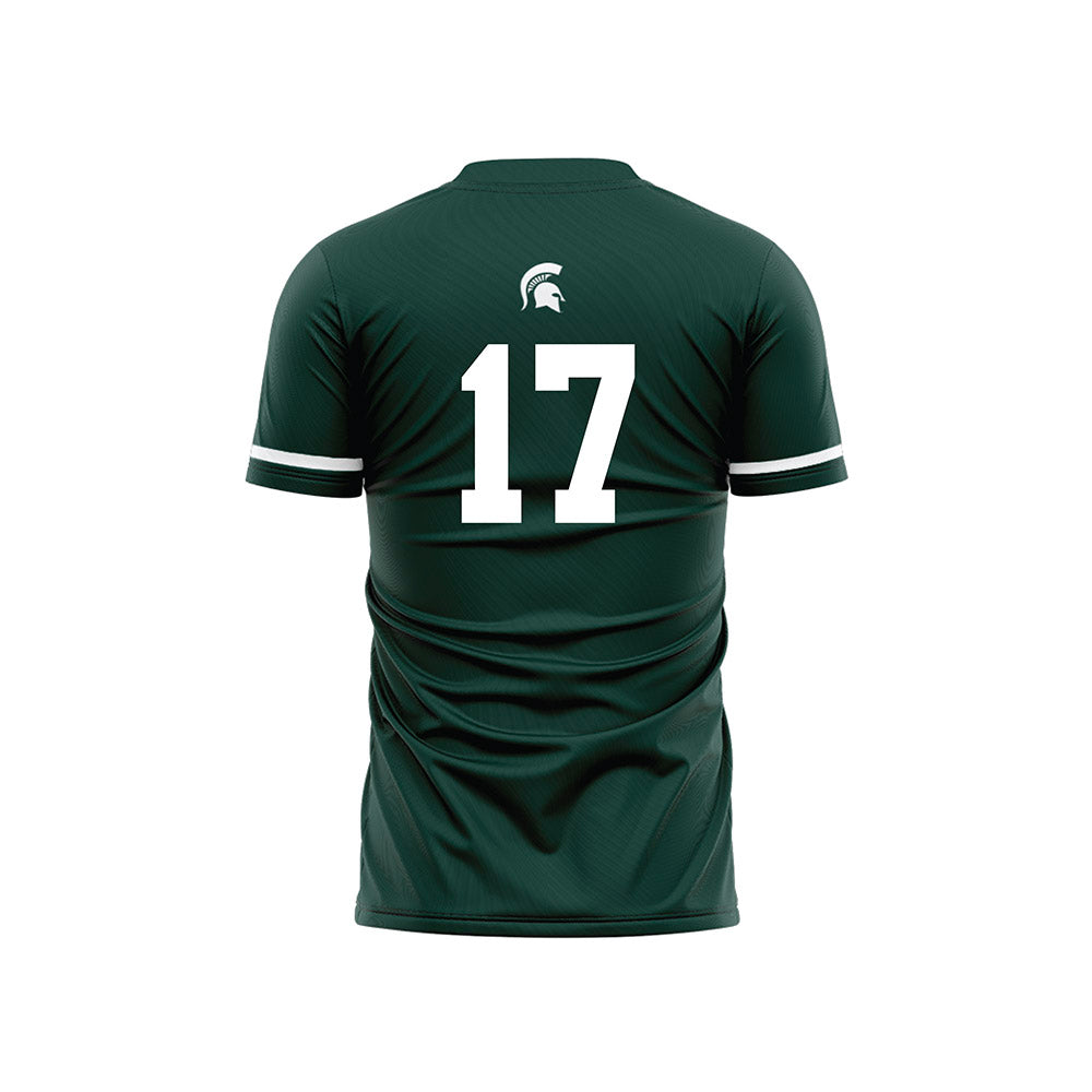 Michigan State - NCAA Women's Soccer : Allie Mairn - Green Soccer Jersey-1