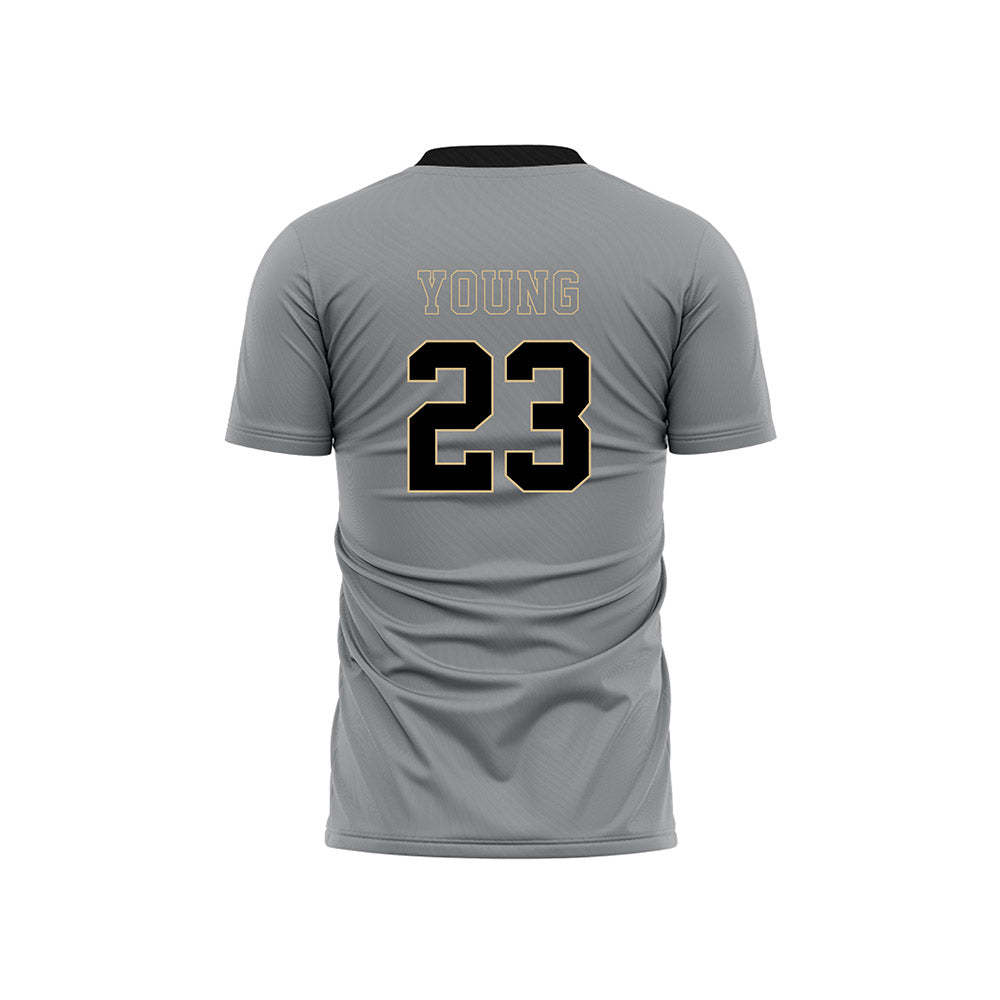 Wake Forest - NCAA Men's Soccer : Chandler Young - Pattern Black Soccer Jersey-1