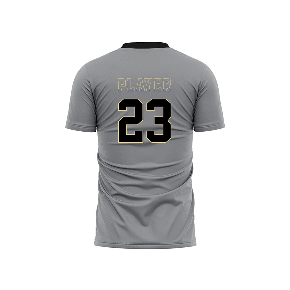 Wake Forest - NCAA Men's Soccer : - Pattern Black Soccer Jersey