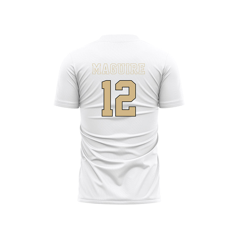 Wake Forest - NCAA Women's Soccer : Aislynn Maguire - Pattern White Soccer Jersey-1