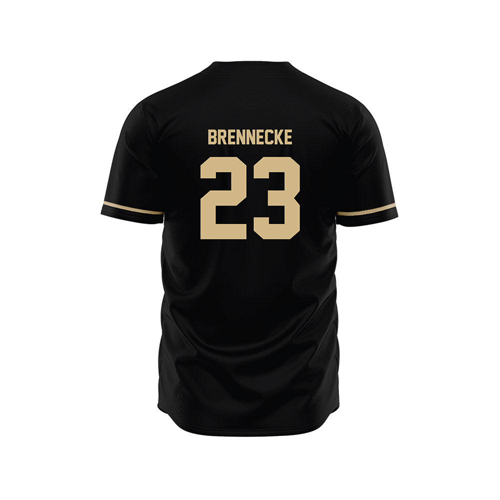 Wake Forest - NCAA Baseball : Ryan Brennecke - Black Jersey-1