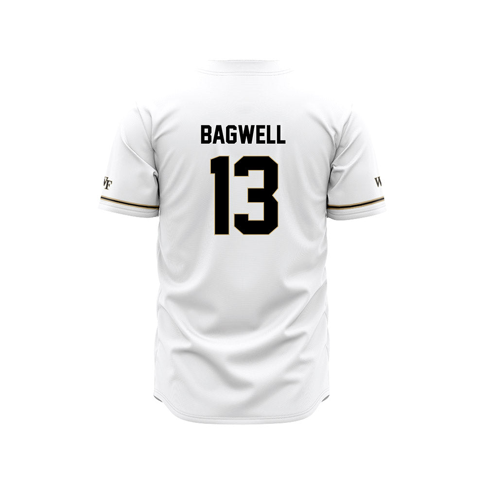 Wake Forest - NCAA Baseball : Cameron Bagwell - White Jersey-1