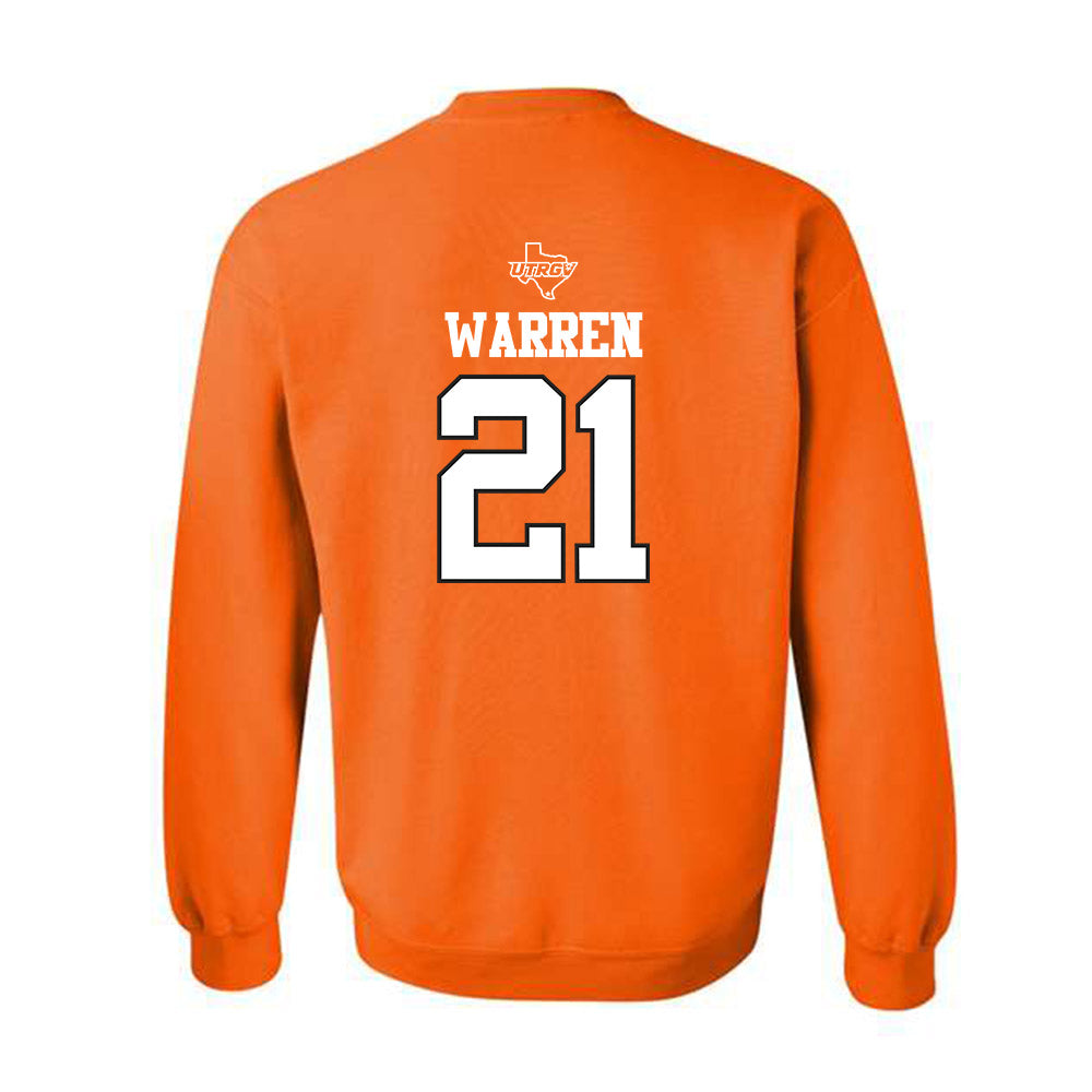 UTRGV - NCAA Baseball : Hank Warren - Classic Shersey Crewneck Sweatshirt-1
