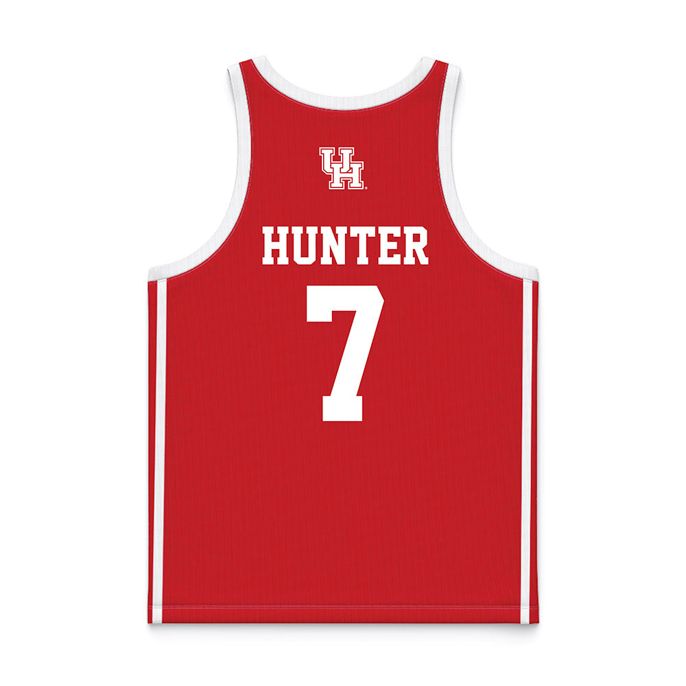 Houston - NCAA Women's Basketball : Kyndall Hunter - Red Basketball Jersey-1