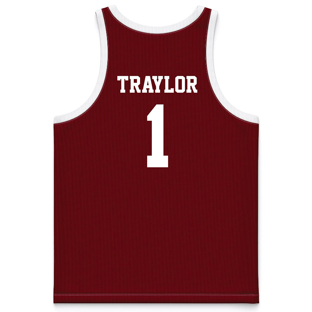 Charleston - NCAA Men's Basketball : Chadlyn Traylor - Red Basketball Jersey-1