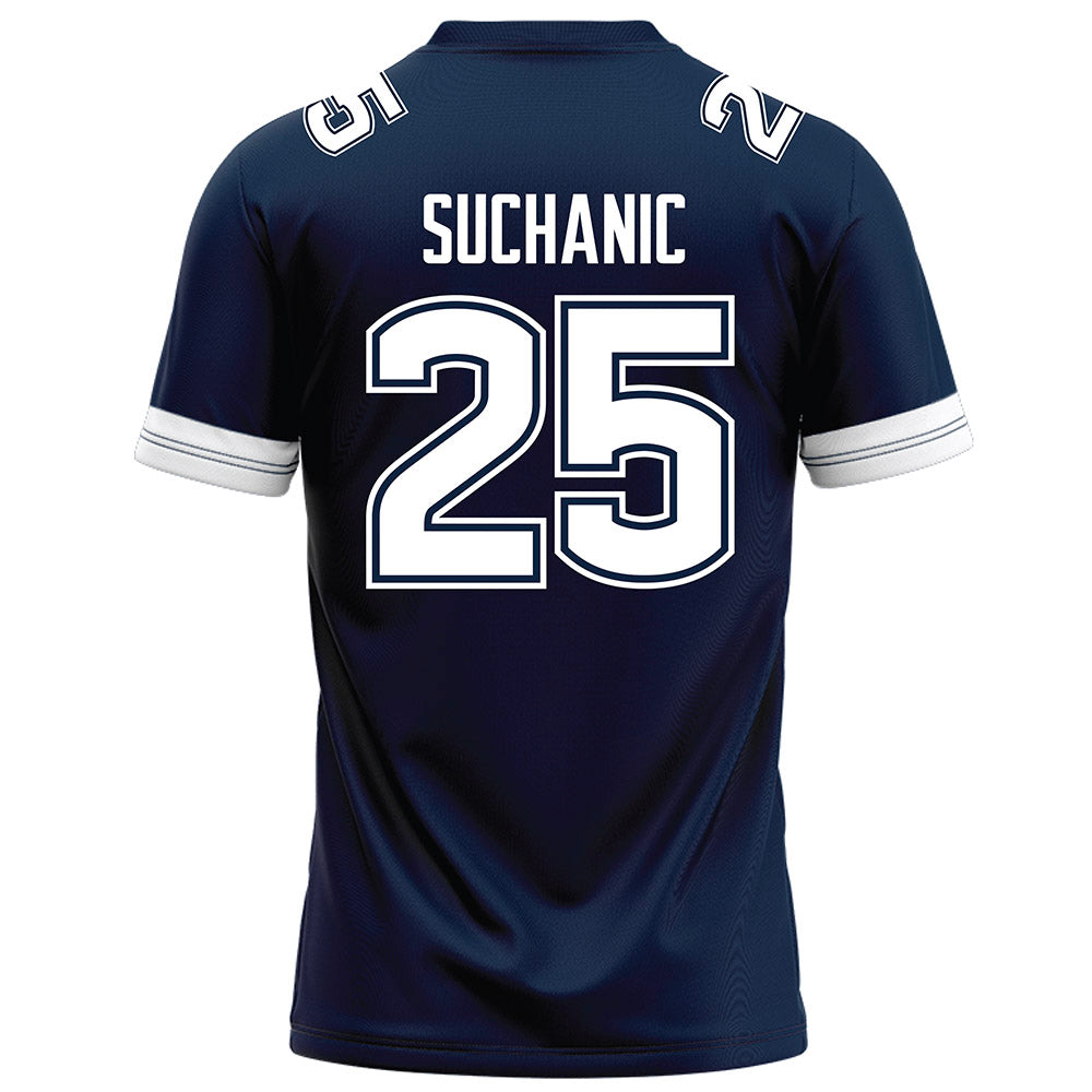 UConn - NCAA Football : Saxton Suchanic - Navy Football Jersey-1