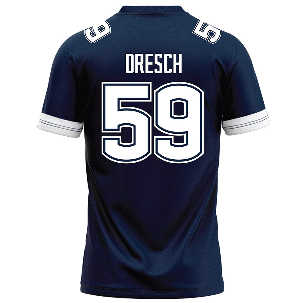 UConn - NCAA Football : Eddie Dresch - Navy Football Jersey