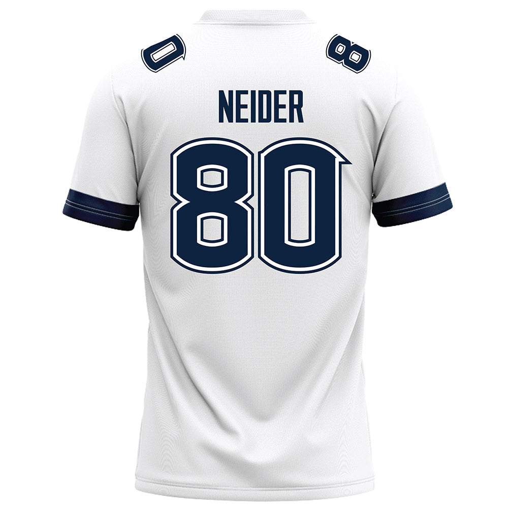 UConn - NCAA Football : John Neider - White Football Jersey-1