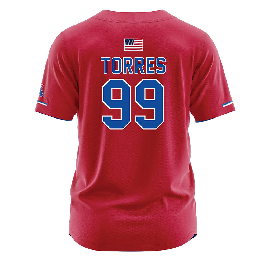 LA Tech - NCAA Softball : Reese Torres - Red Jersey-1