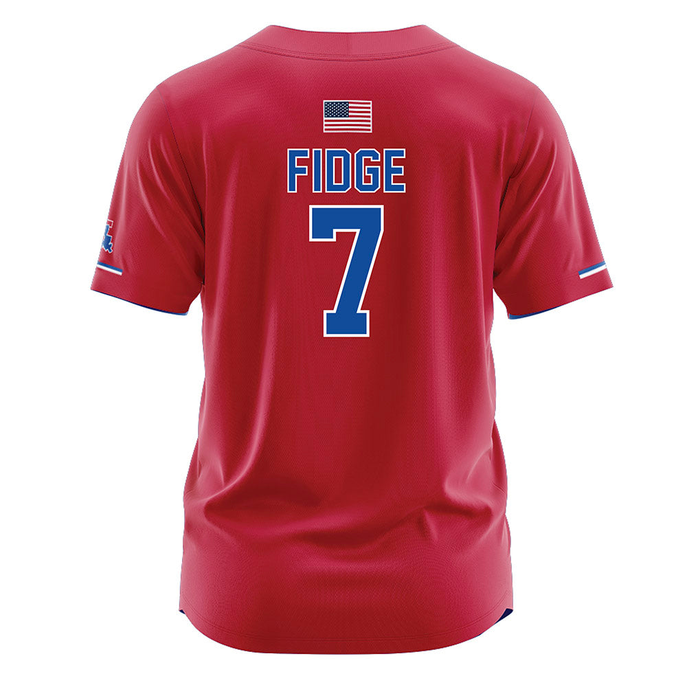 LA Tech - NCAA Softball : Ruby Fidge - Red Jersey-1