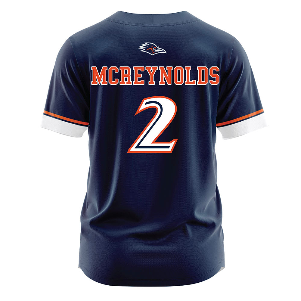 UTSA - NCAA Softball : Sydney McReynolds - Navy Jersey-1