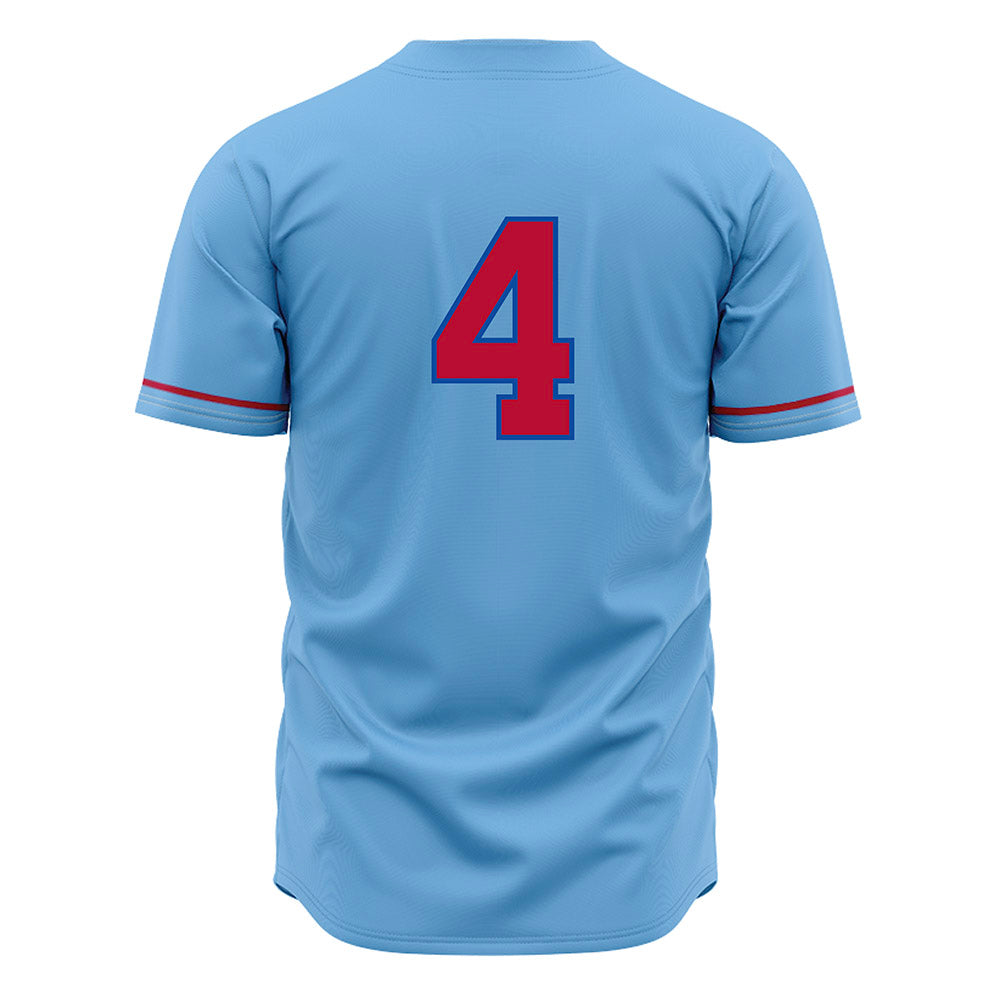 LA Tech - NCAA Baseball : Cade Patterson - Light Blue Jersey-1