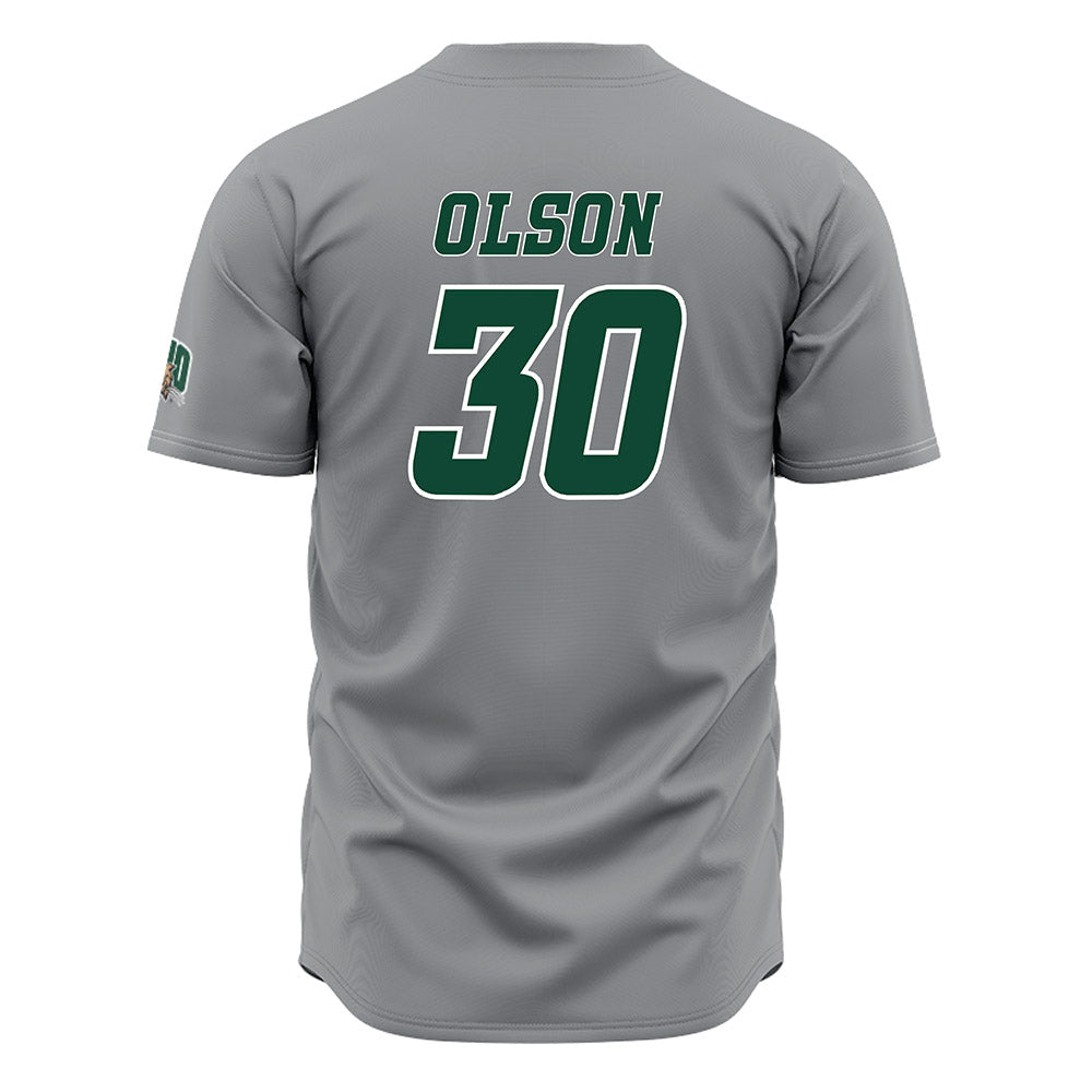 Ohio - NCAA Baseball : Lucas Olson - Grey Baseball Jersey