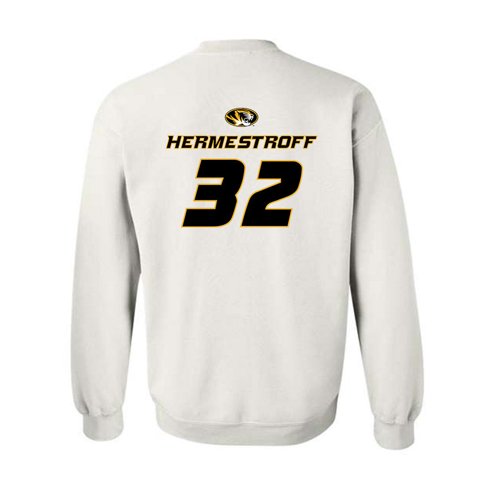 Missouri - NCAA Football : Maddux Hermestroff - Replica Shersey Crewneck Sweatshirt-1