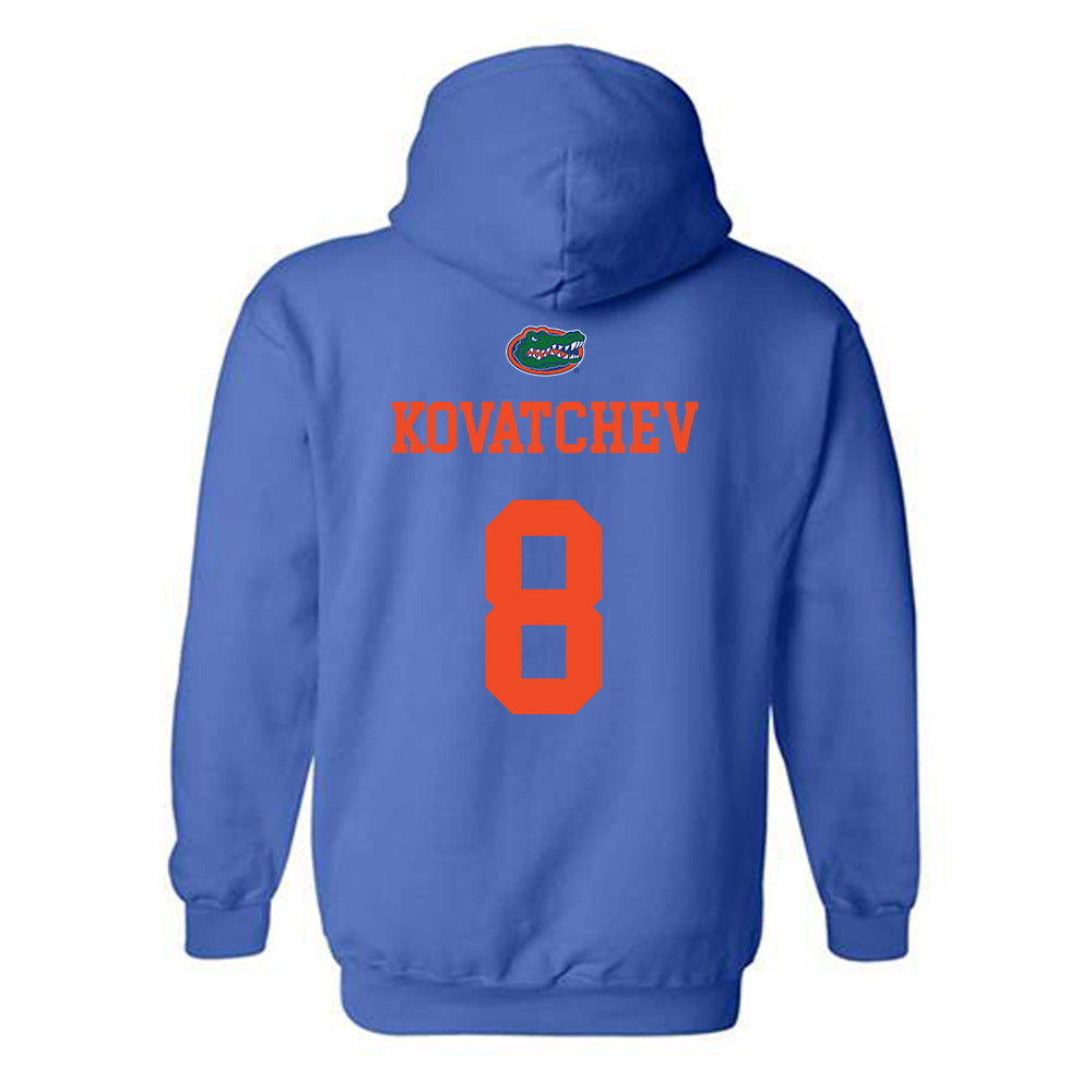 Florida - NCAA Men's Basketball : Alex Kovatchev - Generic Shersey Hooded Sweatshirt-1