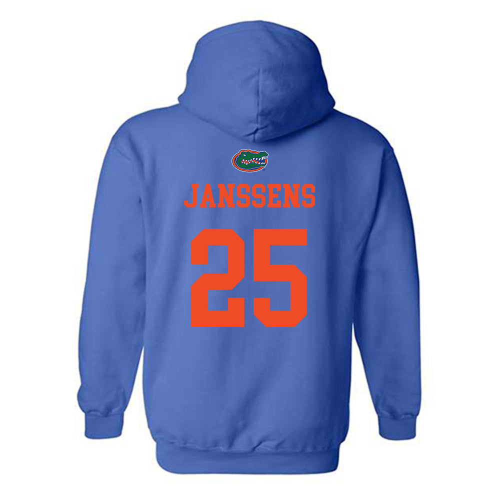 Florida - NCAA Baseball : niko janssens - Generic Shersey Hooded Sweatshirt-1