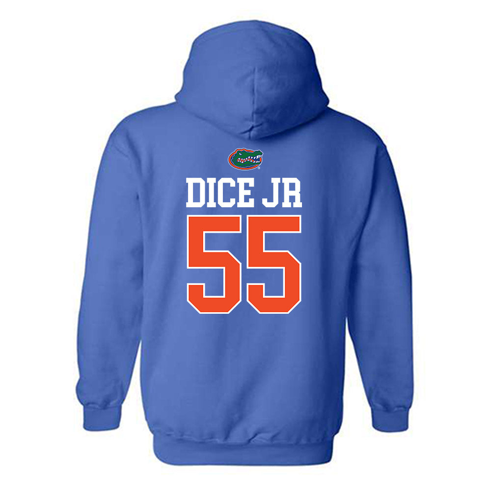 Florida - NCAA Football : Tavaris TJ Dice Jr - Generic Shersey Hooded Sweatshirt-1
