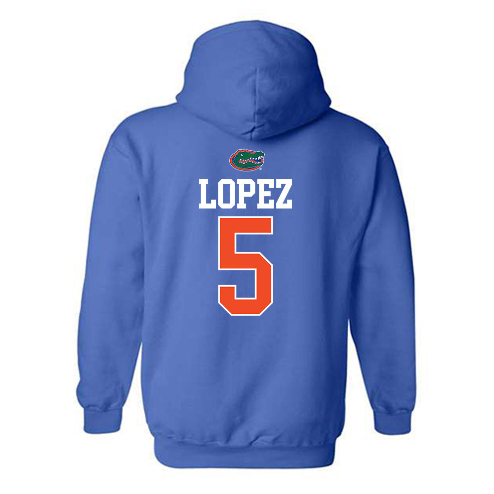 Florida - NCAA Women's Tennis : Qavia Lopez - Hooded Sweatshirt Classic Shersey