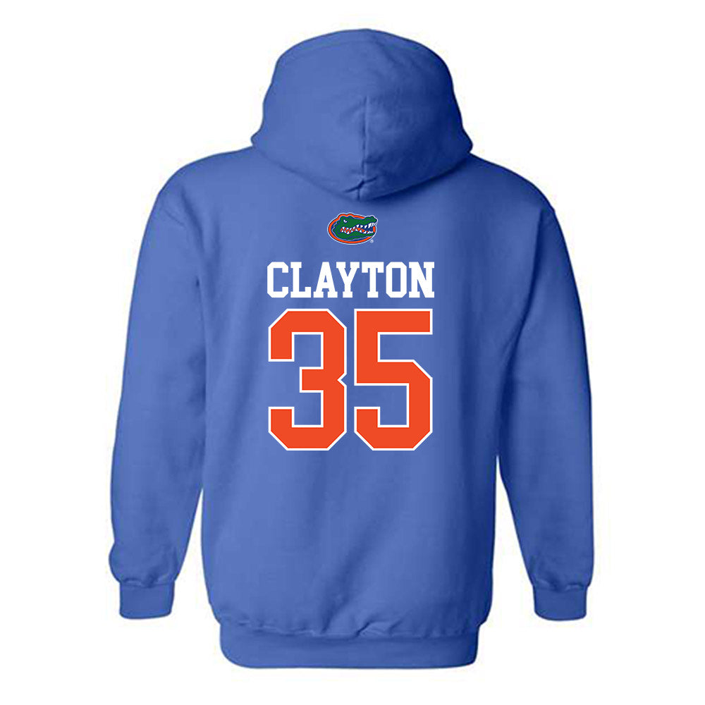 Florida - NCAA Baseball : Brock Clayton - Generic Shersey Hooded Sweatshirt-1