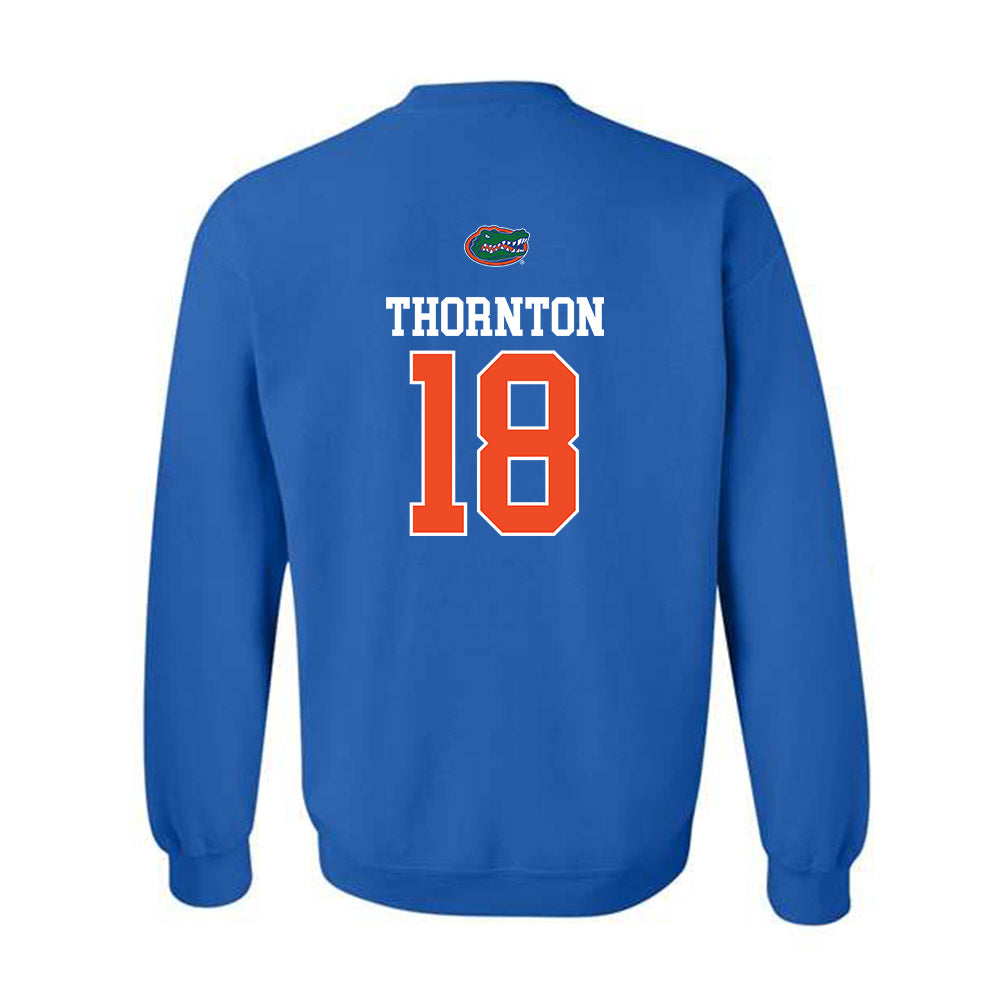 Florida - NCAA Football : Bryce Thornton - Generic Shersey Crewneck Sweatshirt