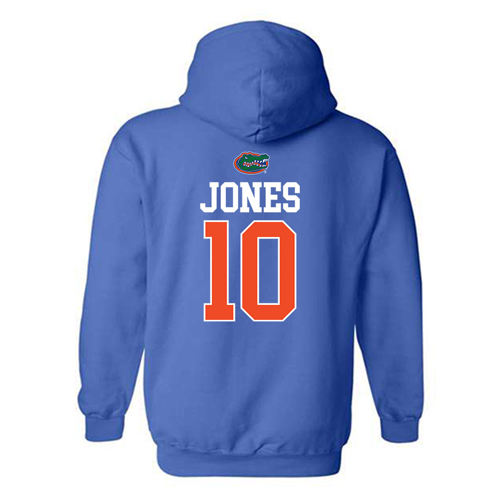 Florida - NCAA Women's Soccer : Madison Jones - Generic Shersey Hooded Sweatshirt-1