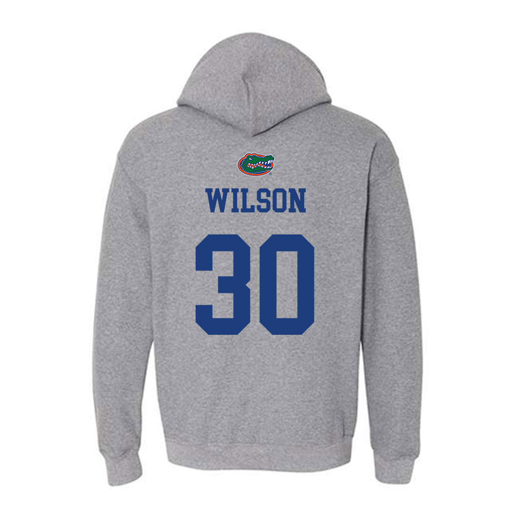 Florida - NCAA Women's Lacrosse : Carly Wilson - Sports Shersey Hooded Sweatshirt-1