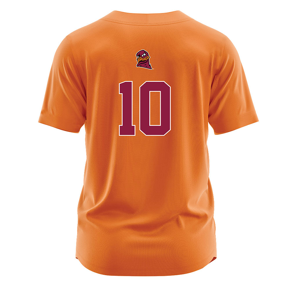 Virginia Tech - NCAA Softball : Addyson Fisher - Orange Jersey-1
