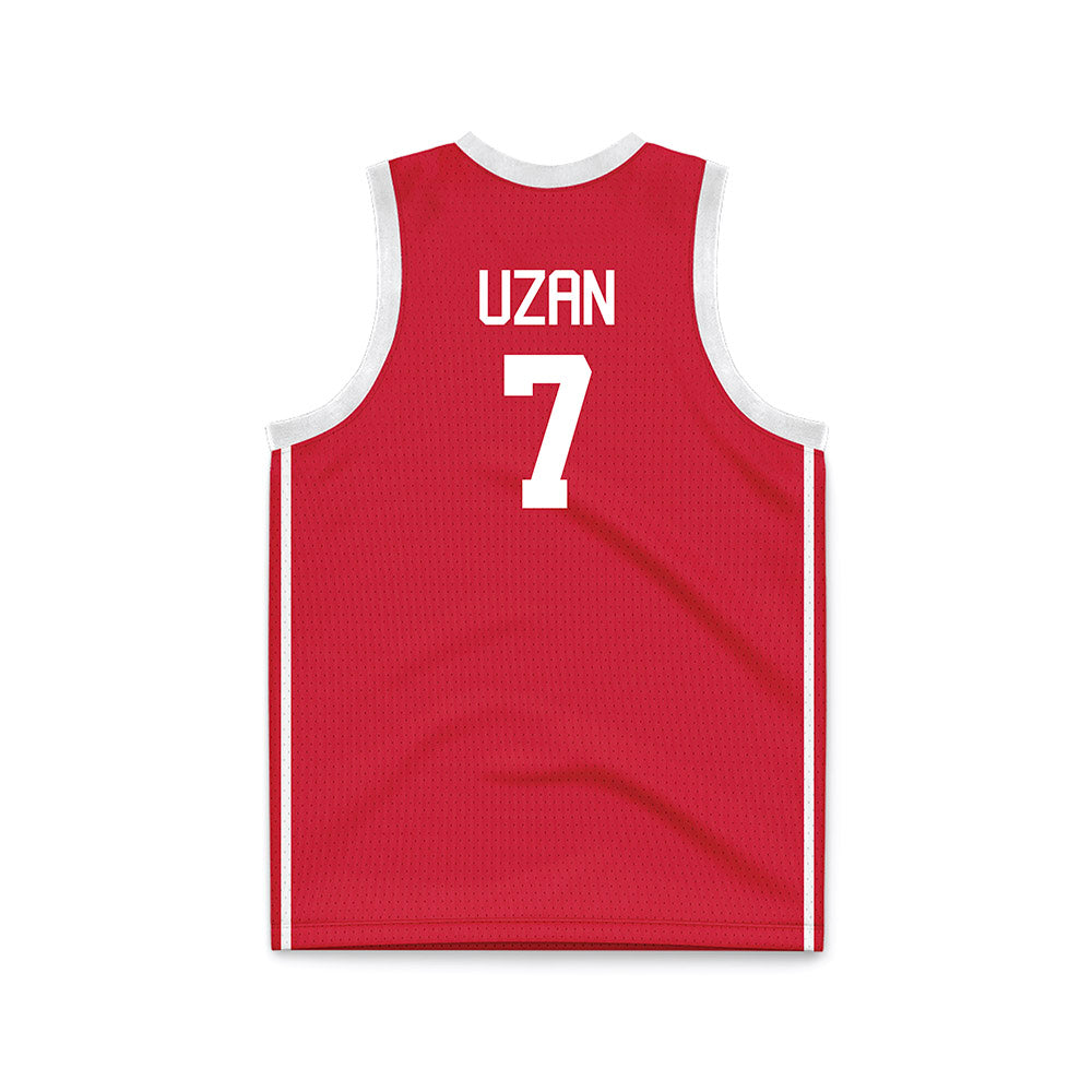 Houston - NCAA Men's Basketball : Milos Uzan - Red Basketball Jersey-1