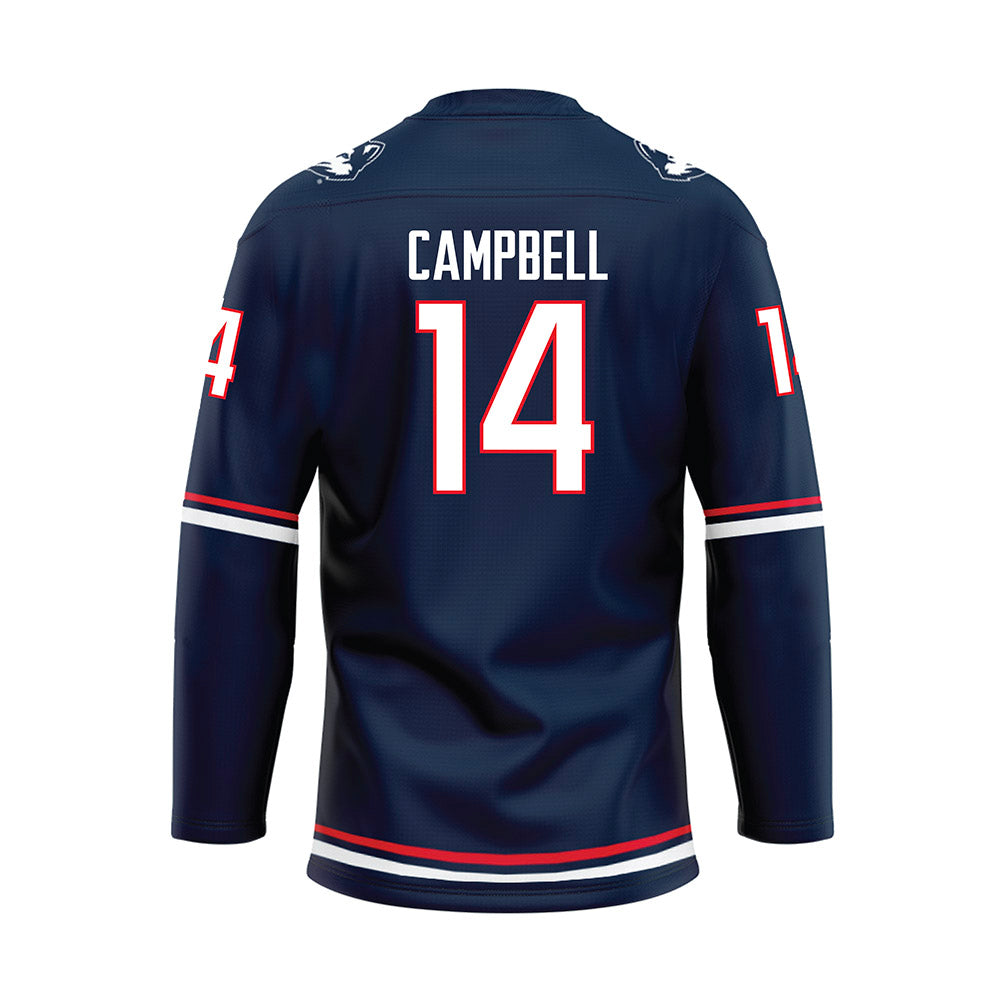 UConn - NCAA Women's Ice Hockey : Brooke Campbell - Navy Hockey Jersey